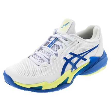 Women`s Court FF 3 Tennis Shoes White and Illusion Blue