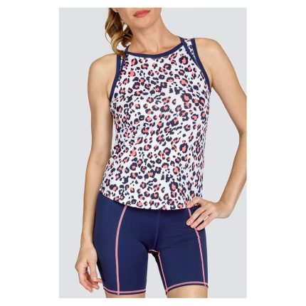 Women's Fox High Neck Tennis Tank Painted Leopard