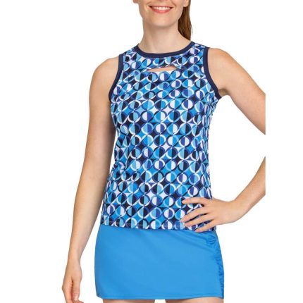 Women's Drusilla Tennis Tank Spiral Geo