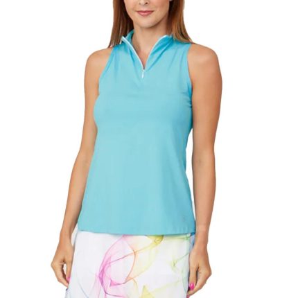 Women's Spectrum Funnel Neck Racerback Tennis Tank Babyboy
