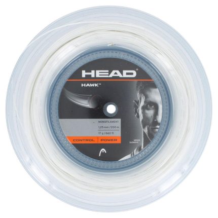 Hawk 17G Tennis String Reel White