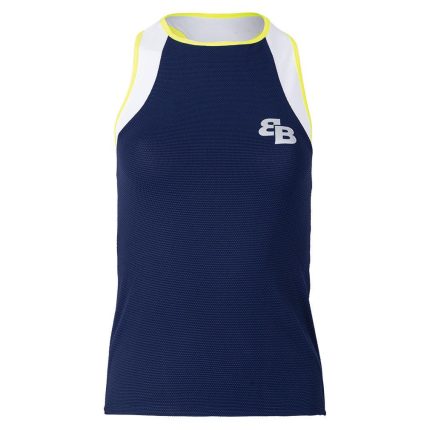 Women`s Dina Tennis Tank Navy and Yellow