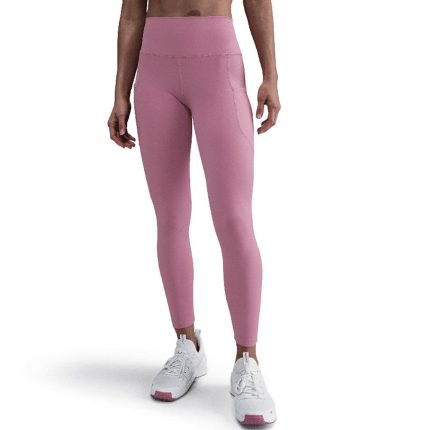 Women`s One HIgh-Waisted 7/8 Leggings with Pockets Elemental Pink and Black