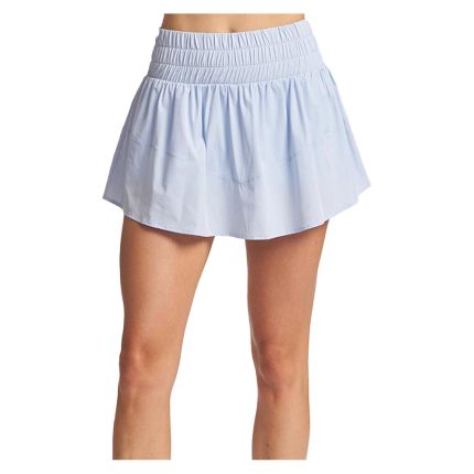 Women`s Smocked Waist Tiered Tennis Skort