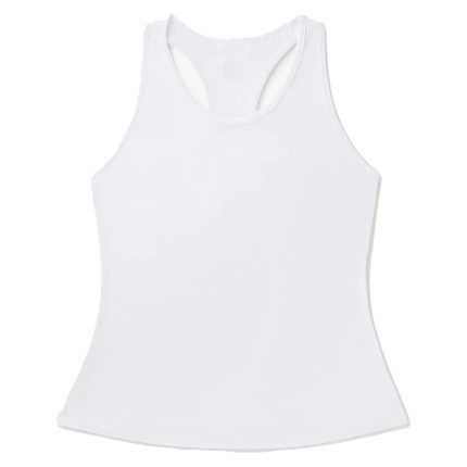 Women`s Cross Court Mesh Tennis Tank White