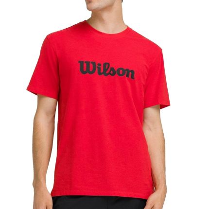Men`s Easy Street Tennis Tee Infrared and Classic Navy